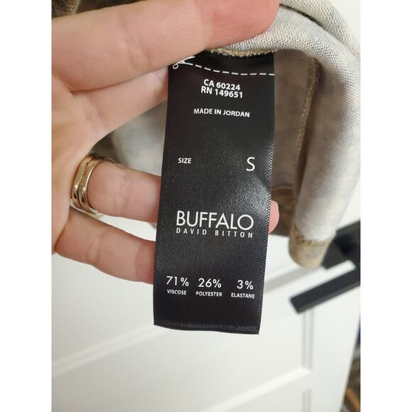 Buffalo David Bitton Cheetah/Leopard Print Long Sleeve Knit Top | Size Small - Picture 6 of 6